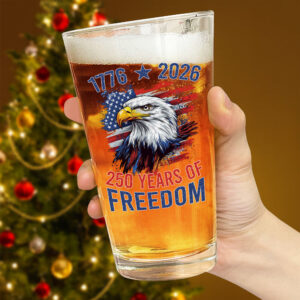 Alternative view of America Semiquincentennial 250 Years Of Freedom Beer Glass CH07 896708