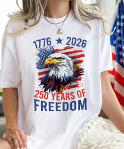 Alternative view of America Semiquincentennial 250 Years Of Freedom Bright Shirt