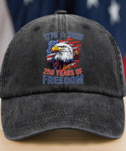 America Semiquincentennial 250 Years Of Freedom Washed Denim Baseball Cap