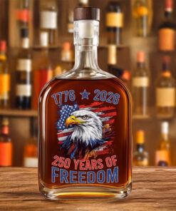 Alternative view of America Semiquincentennial 250 Years Of Freedom Whiskey Bottle