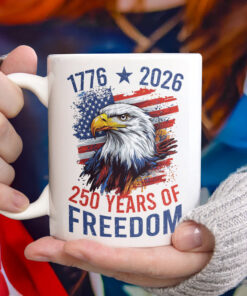 America Semiquincentennial 250 Years Of Freedom White Mug