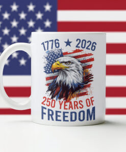 Alternative view of America Semiquincentennial 250 Years Of Freedom White Mug