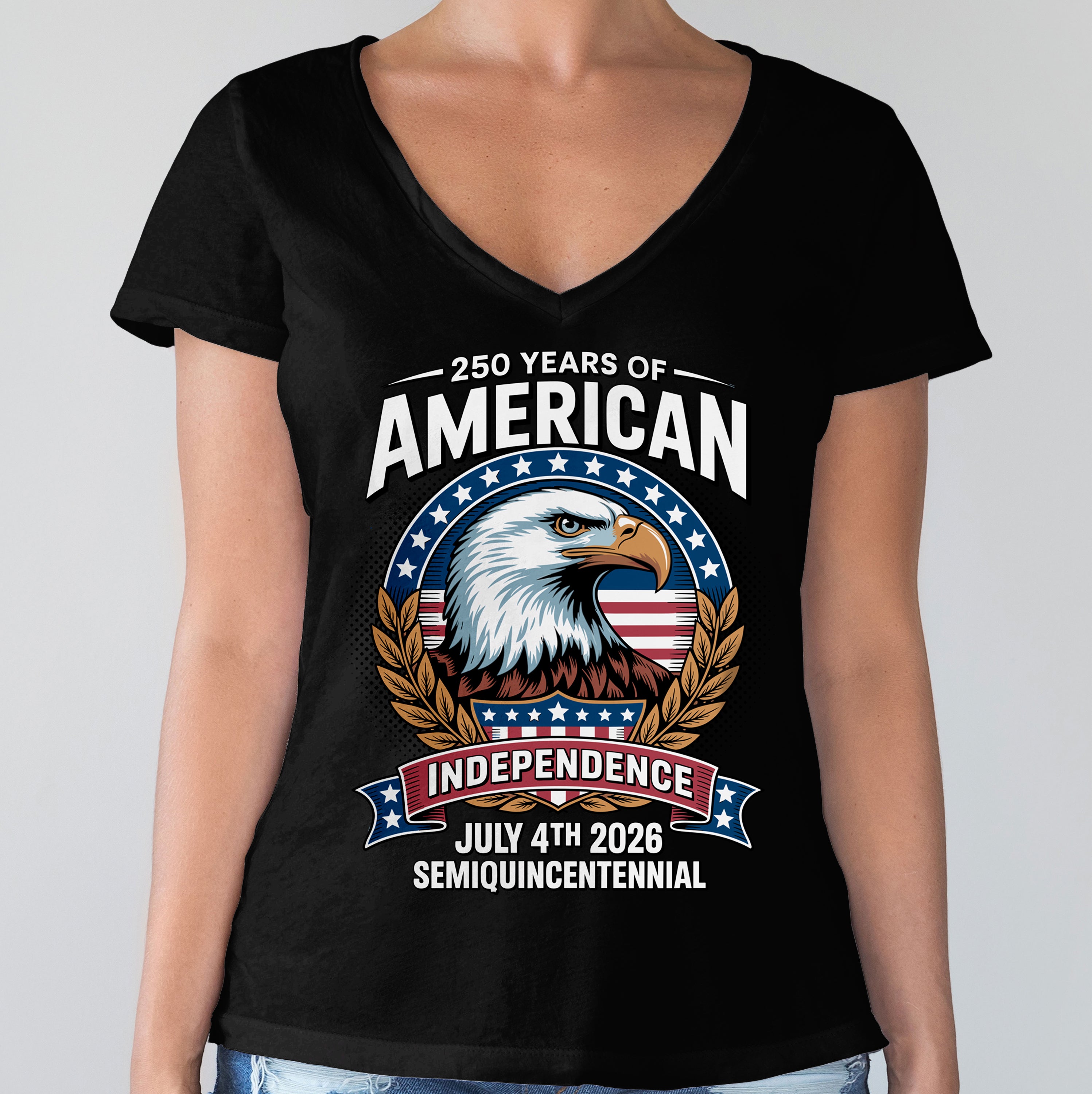 American 250 Years Independence Eagle - July 4th 2026 Dark Shirt LM32 895247 - Image 18