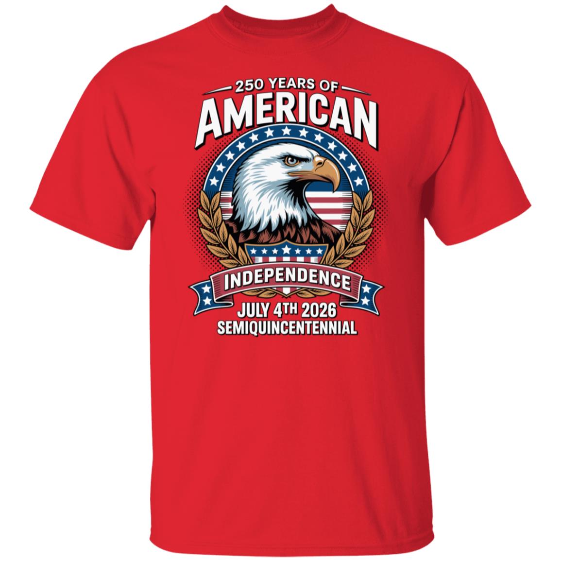 American 250 Years Independence Eagle - July 4th 2026 Dark Shirt LM32 895247 - Image 6