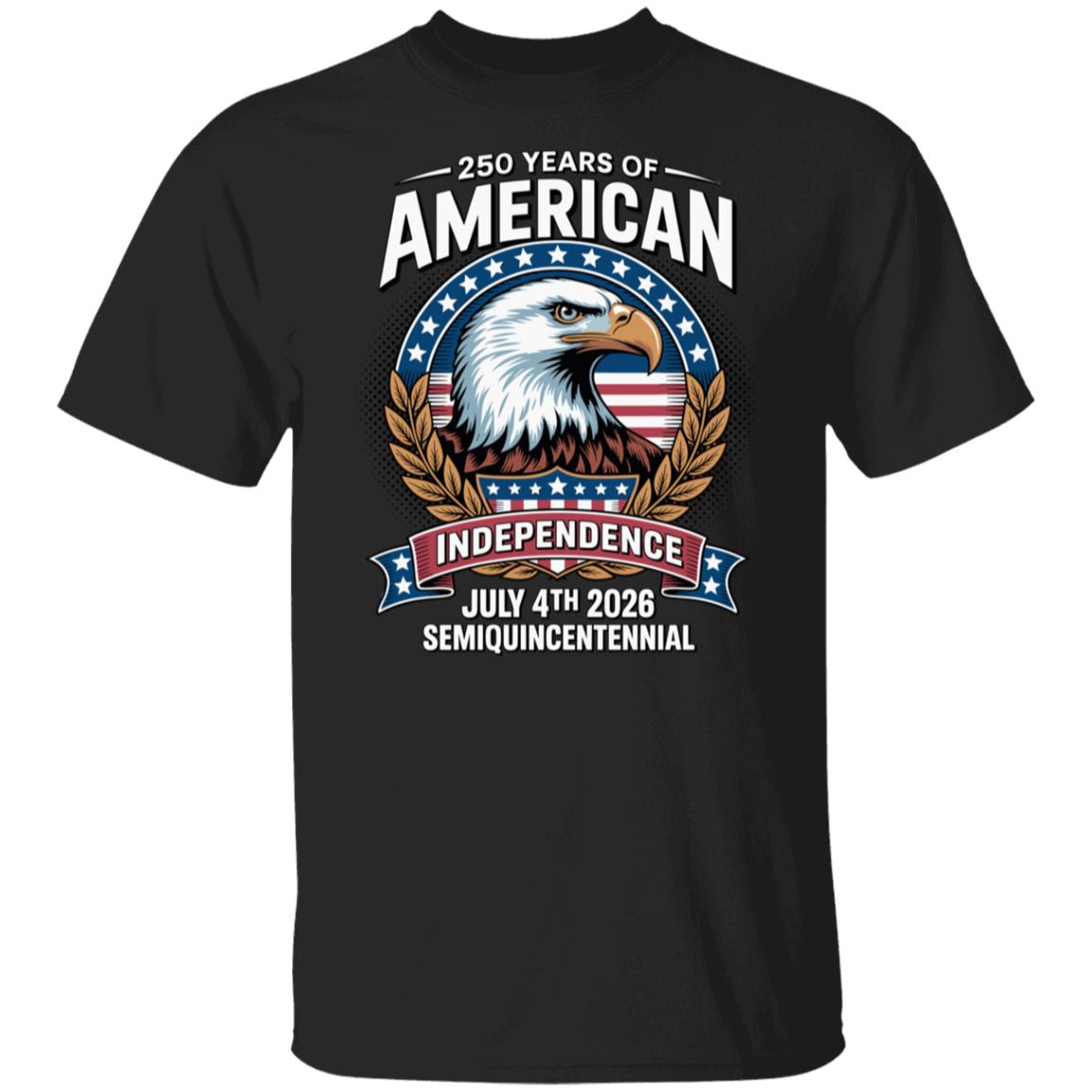 American 250 Years Independence Eagle - July 4th 2026 Dark Shirt LM32 895247 - Image 8