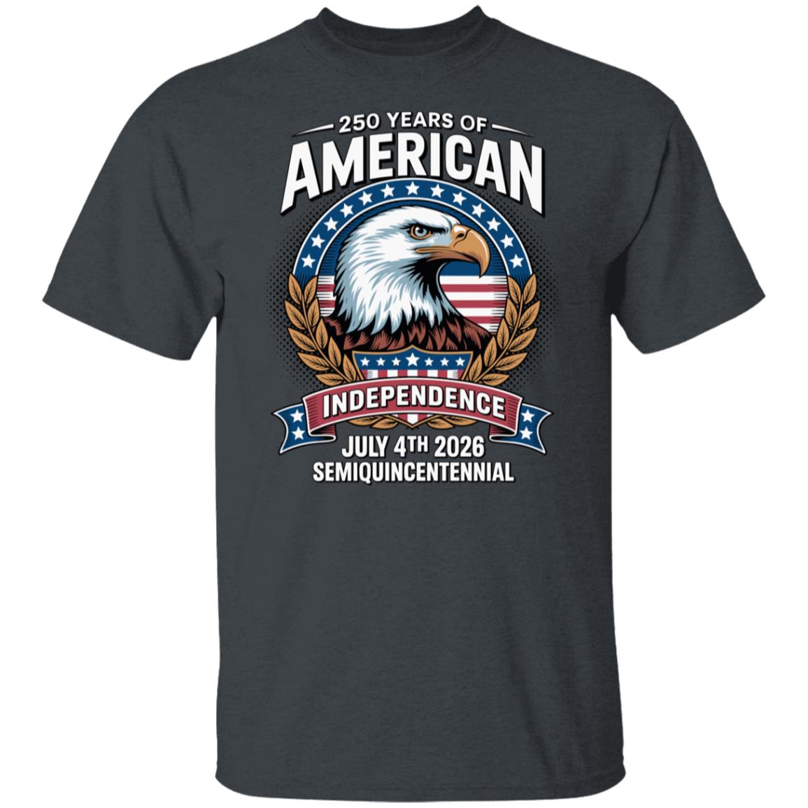 American 250 Years Independence Eagle - July 4th 2026 Dark Shirt LM32 895247 - Image 10