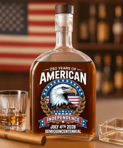 American 250 Years Independence Eagle - July 4th 2026 Whiskey Bottle