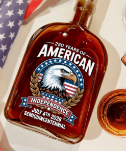 Alternative view of American 250 Years Independence Eagle - July 4th 2026 Whiskey Bottle