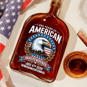 Alternative view of American 250 Years Independence Eagle - July 4th 2026 Whiskey Bottle LM32 895251