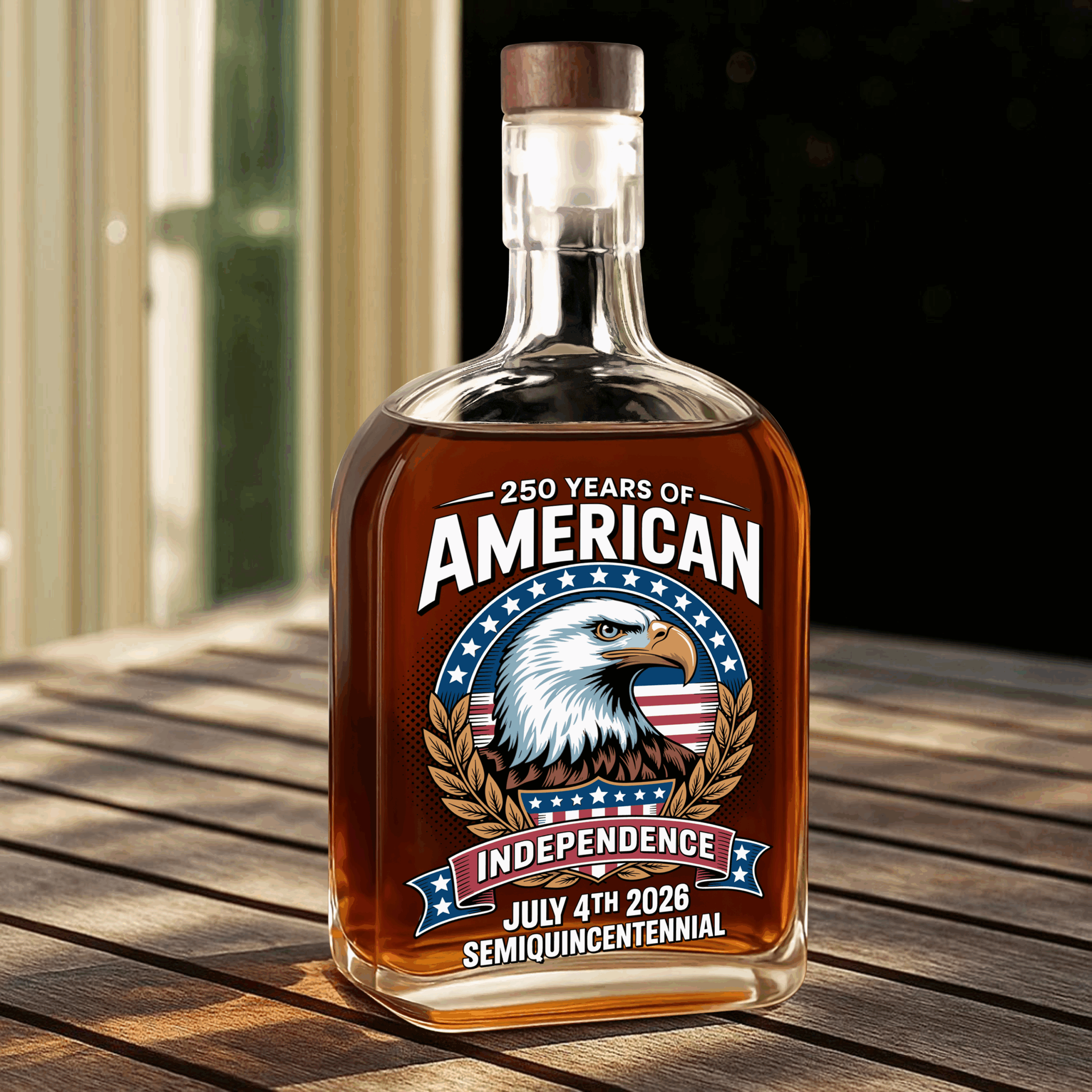 American 250 Years Independence Eagle - July 4th 2026 Whiskey Bottle LM32 895251 - Image 5