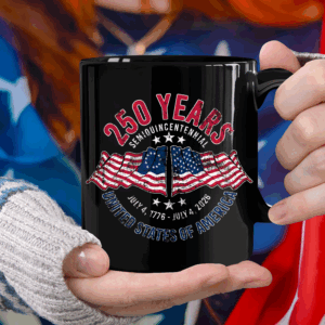 American 250 Years Semiquincentennial – Patriotic Gift 2026 Black Mug LM32 895265