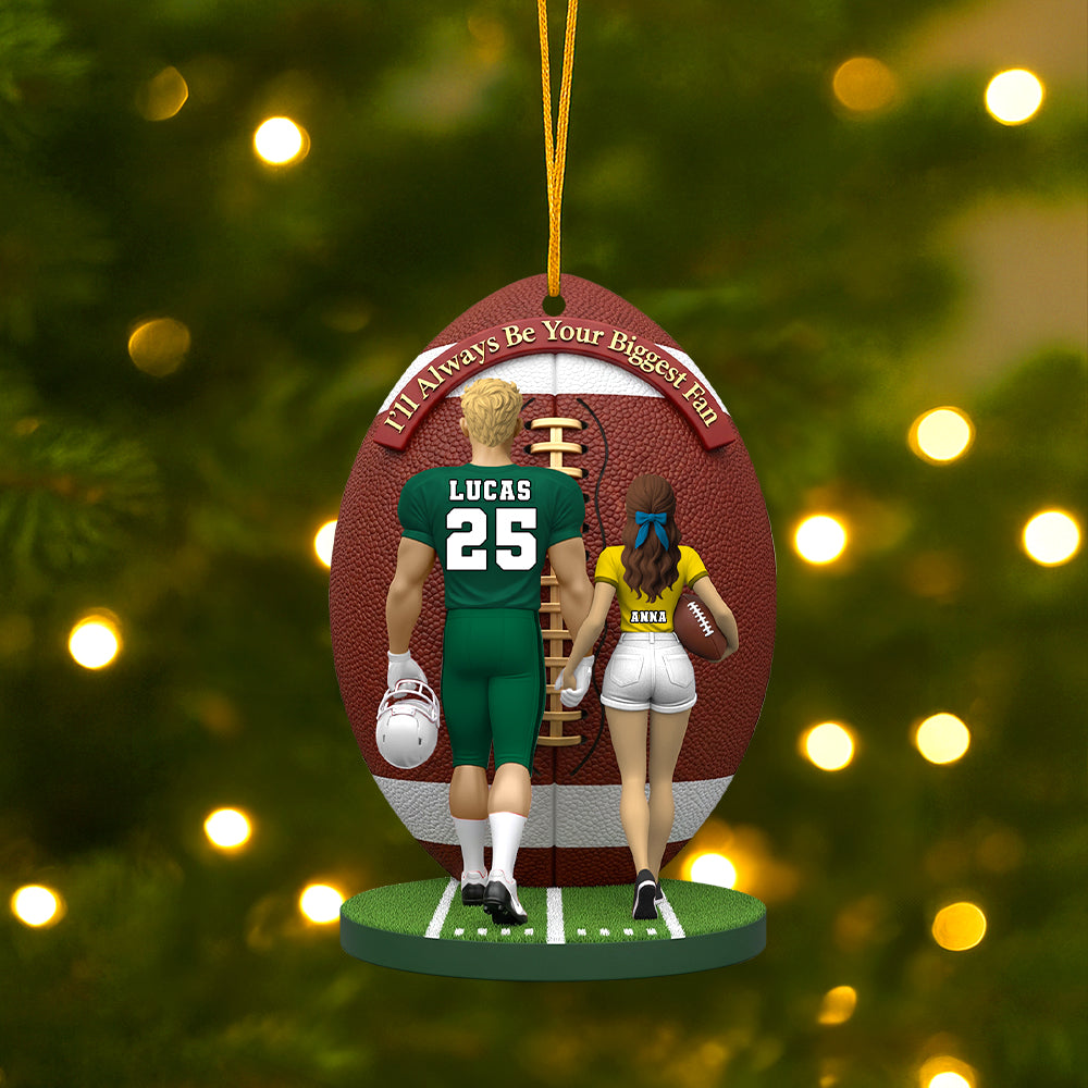 American Football Couple Personalized Gifts For Him Christmas Ornament 02natn030925 - Image 4