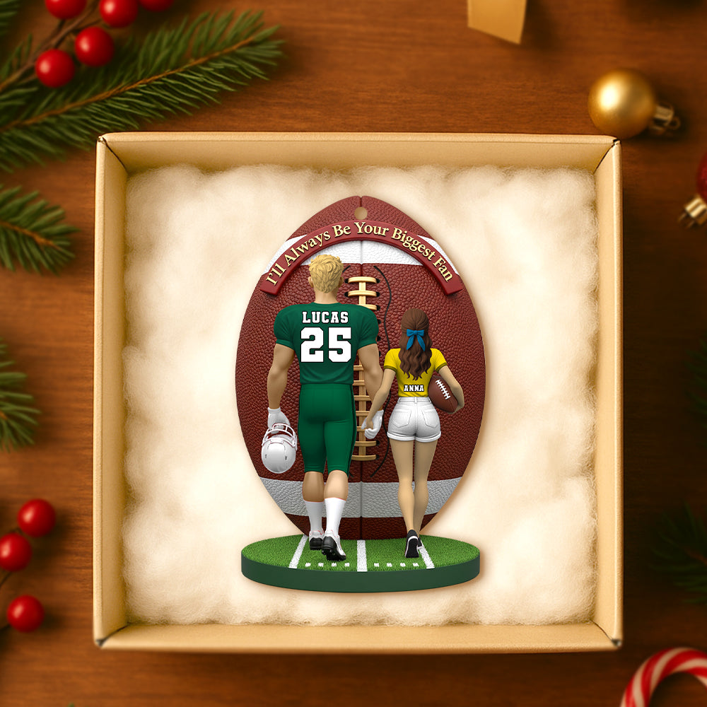 American Football Couple Personalized Gifts For Him Christmas Ornament 02natn030925 - Image 3