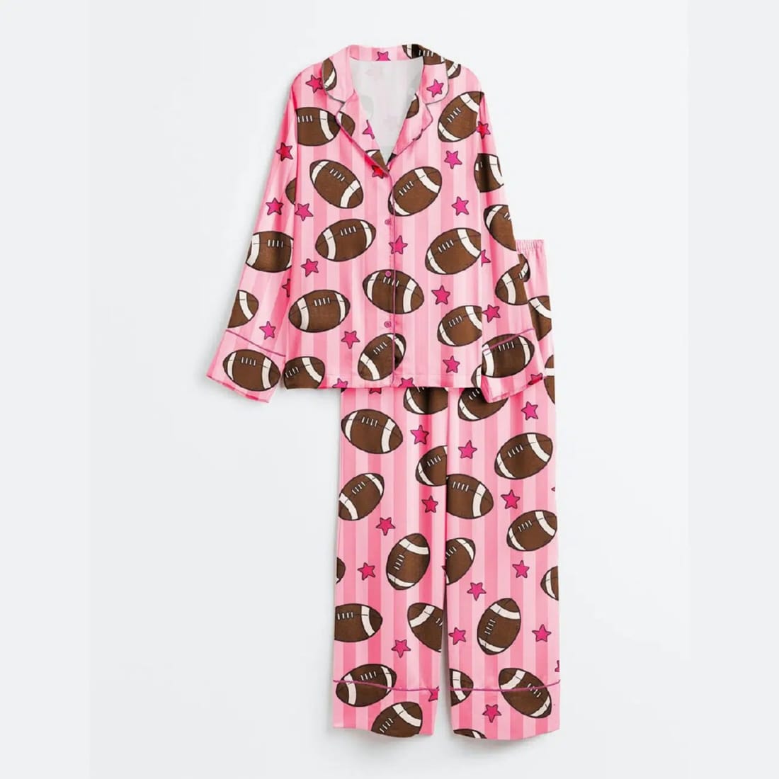 American Football Satin Pajama Set - Image 2