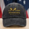 American Independence Freedom Liberty Patriotic Washed Denim Baseball Cap LM32 895143