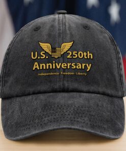 American Independence Freedom Liberty Patriotic Washed Denim Baseball Cap