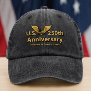 American Independence Freedom Liberty Patriotic Washed Denim Baseball Cap LM32 895143