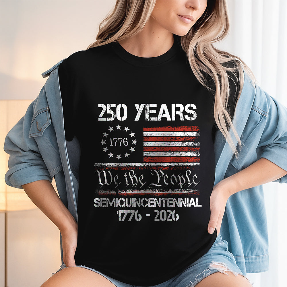 Americaâ€™s 250th Anniversary United States Semiquincentennial Dark Shirt HO82 900338