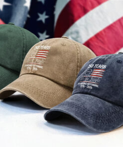 Alternative view of America's 250th Anniversary United States Semiquincentennial Washed Denim Baseball Cap