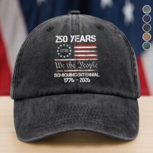 Americaâ€™s 250th Anniversary United States Semiquincentennial Washed Denim Baseball Cap HO82 900344