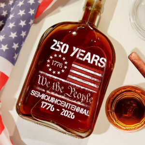 Alternative view of Americaâ€™s 250th Anniversary United States Semiquincentennial Whiskey Bottle HO82 900340