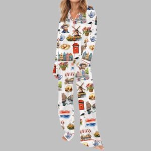 Alternative view of Amsterdam Keukenhof Tulip Pajama Set For Women