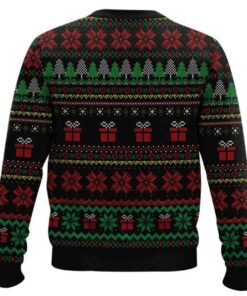 Alternative view of Another Eggnog Huh Cat Meme Ugly Christmas Sweater