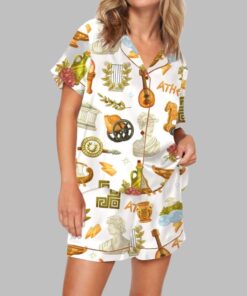 Antique Greece Pajama Set For Women