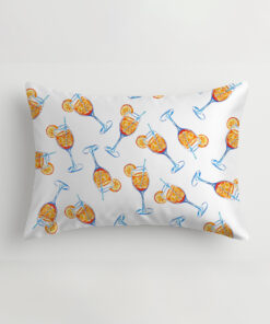 Aperol Spritz Trio Watercolor Satin Pillowcase