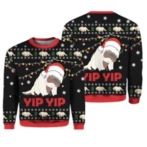 Appa Sky Bison yip yip Ugly Christmas Sweater - Grishko.com