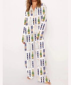 Alternative view of Apres Ski Champagne Snowboard Pajama Set