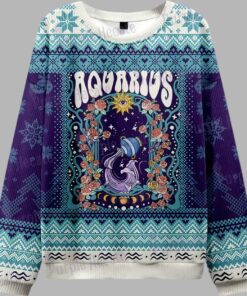 Aquarius Spirit Zodiac Ugly Christmas Sweater