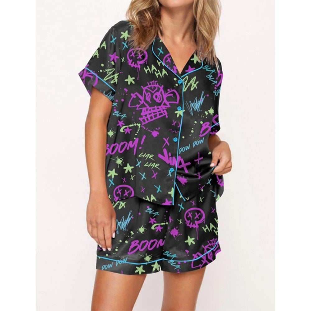 Arcane Jinx Graffiti Pajama Set For Women
