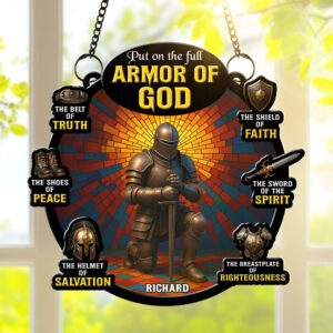 Armor Of God Suncatcher Ornament - Personalized Gifts For Christian 04toqn210725
