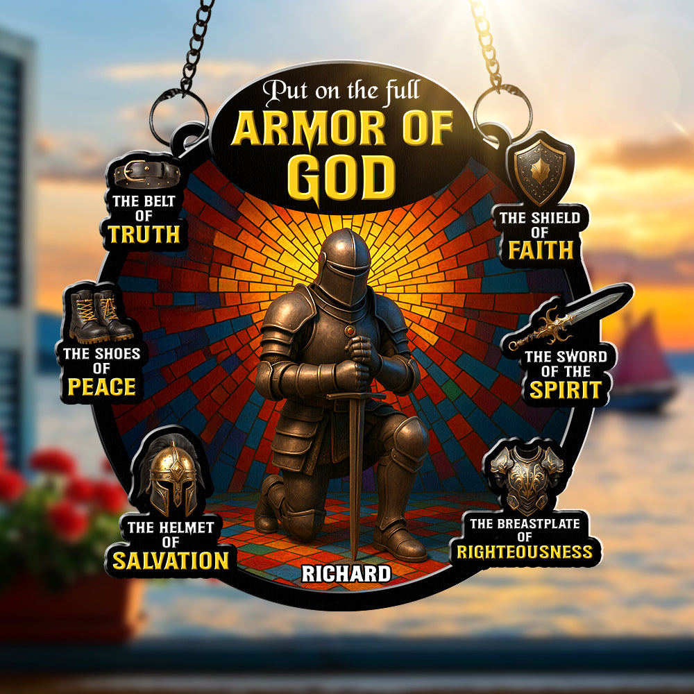 Armor Of God Suncatcher Ornament - Personalized Gifts For Christian 04toqn210725 - Image 3