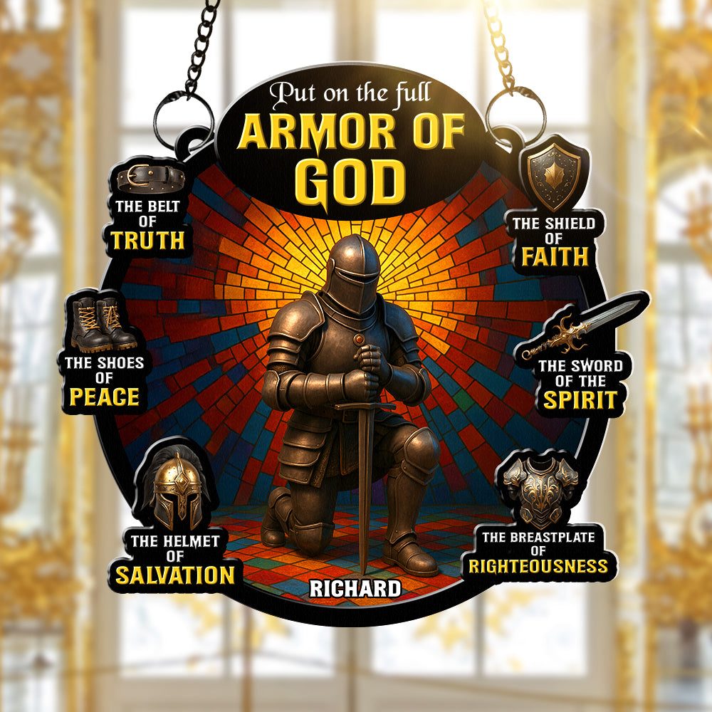 Armor Of God Suncatcher Ornament - Personalized Gifts For Christian 04toqn210725 - Image 4
