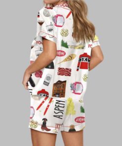 Alternative view of Aspen Skiing Satin Pajama Set