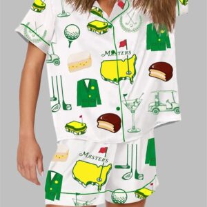 Alternative view of Augusta Masters Golf Tournament Golf Print Pajama Set