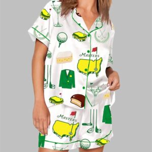 Augusta Masters Golf Tournament Golf Print Pajama Set