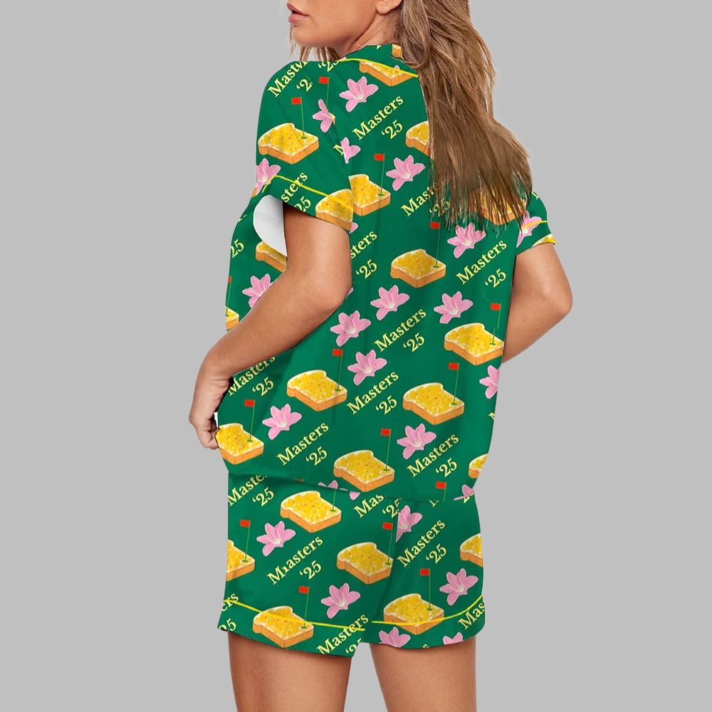 Augusta Tournament 2025 Golf Lover Print Pajama Set - Image 3