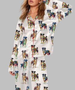 Australian Shepherd With Lights Pajama Set