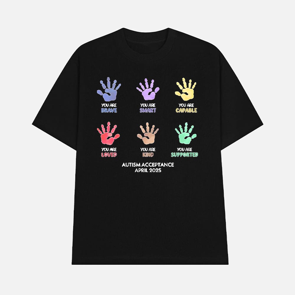Alternative view of Autism Acceptance April 2025 Sweatshirt