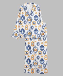 Alternative view of Autumn Preppy Halloween Fall Pumpkin Spice Spooky Ghost Pajama Set