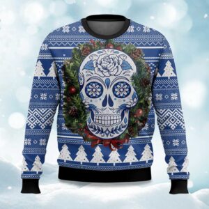Awesome Sugar Skull Ugly Christmas Sweater