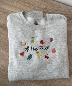 Fruit of the Spirit Christian Sweatshirt | Embroidered Christian Crewneck