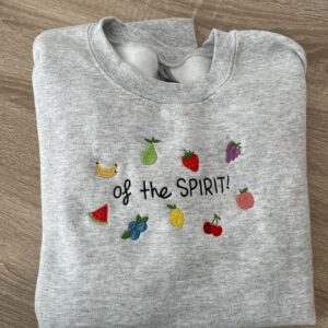 Fruit of the Spirit Christian Sweatshirt | Embroidered Christian Crewneck