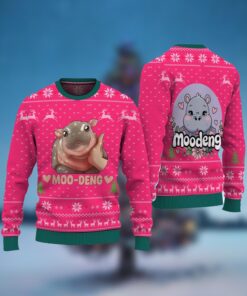 Baby Hippo Moo Deng Ugly Sweater 