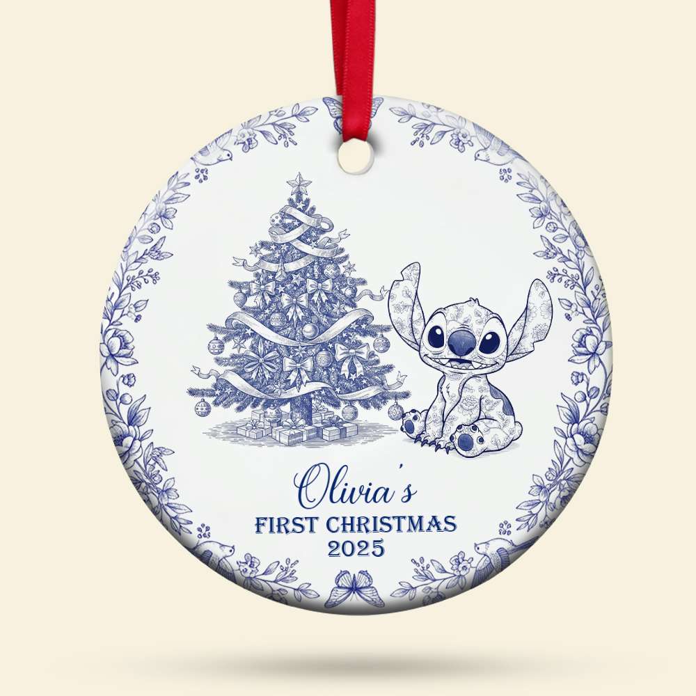 Baby's First Christmas Ceramic Ornament - Personalized Gifts For Baby 04PGLU300825 - Image 5