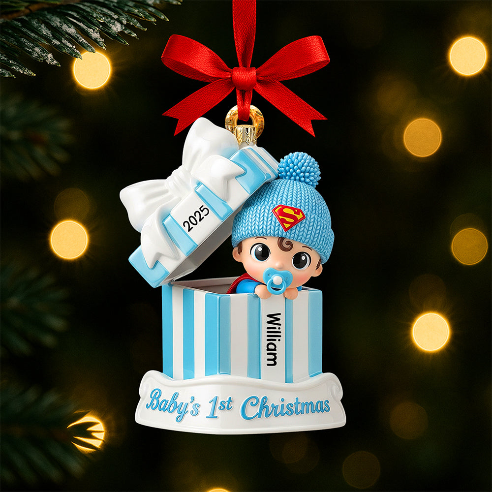 Baby’s First Christmas Ornament - Personalized Gifts For Kids 05naqn200825 - Image 3