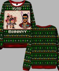 Bad Bunny Super Bowl Ugly Christmas Sweater